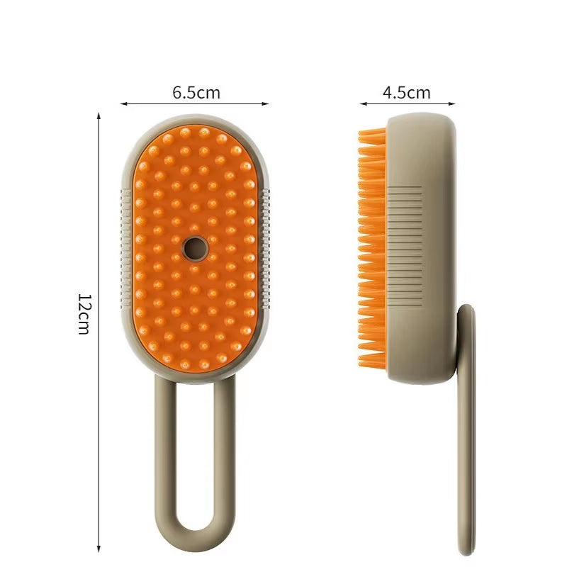 3-in-1 Pet Grooming Brush with Steamy Spray & Massage - Perfect for Dogs & Cats, Effortless Hair Removal & Pampering!