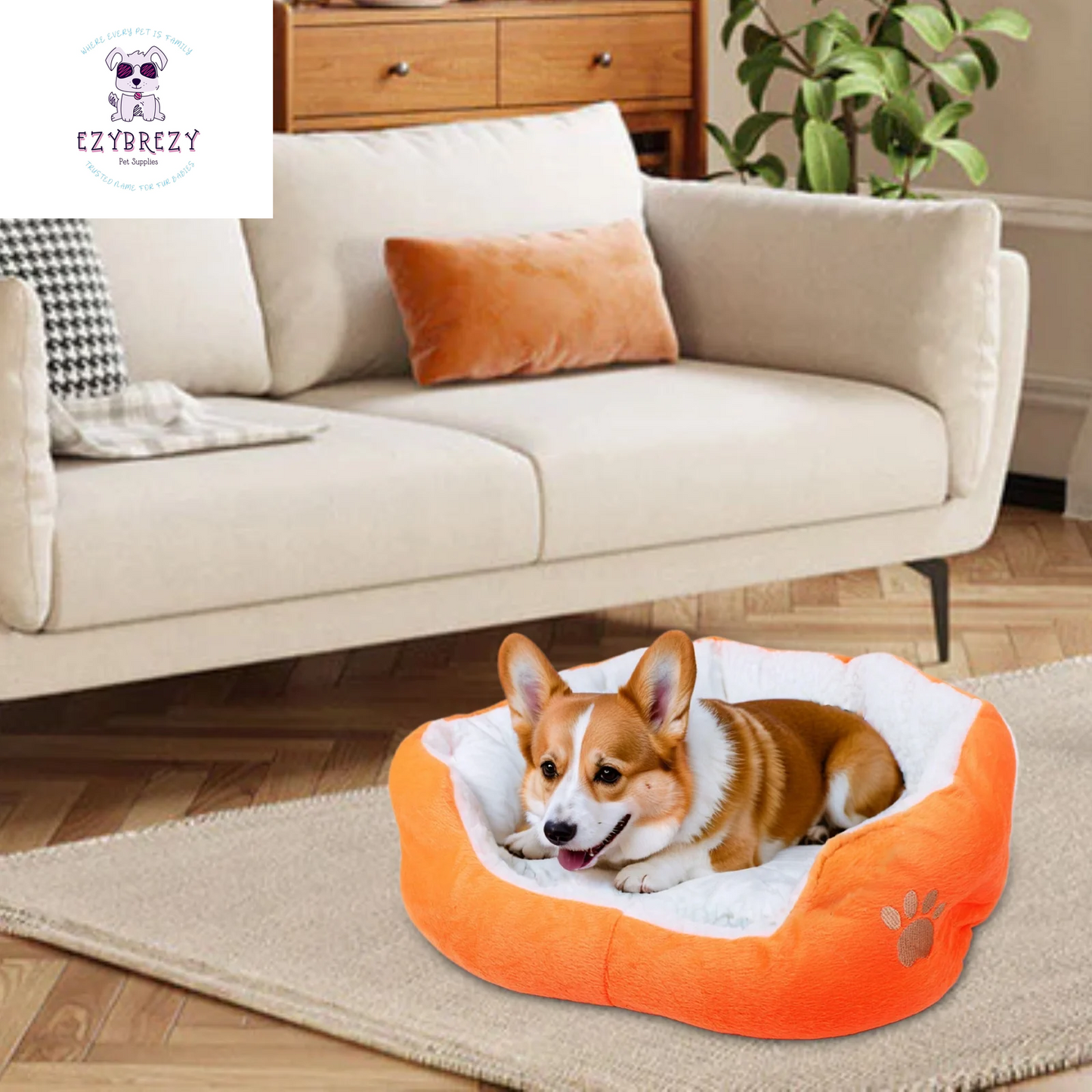 Luxurious Cozy Dog Bed for Small Dogs & Cats - Ultimate Comfort with Removable Cushion!