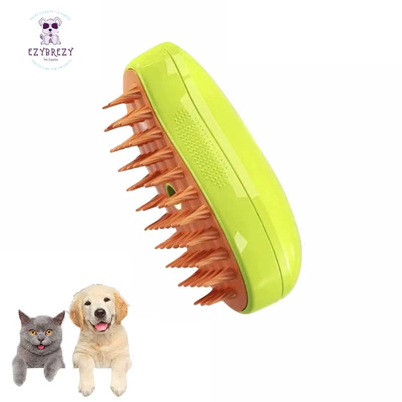 Effortless Grooming: 3-in-1 Cat Steam Brush with Electric Spray & Massage Comb for Easy Hair Removal