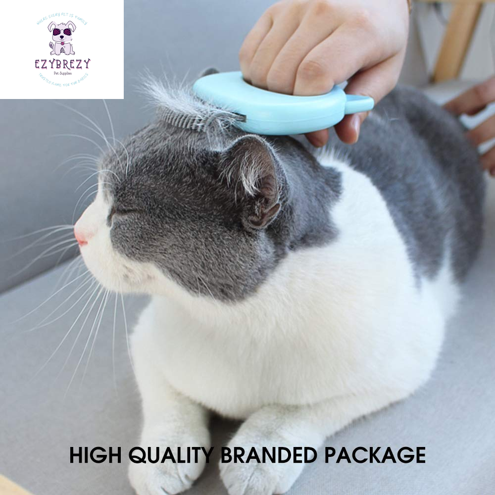 Gentle Grooming Comb & Massager for Cats, Puppies, and Rabbits - Effortless Hair Remover & Nail Clipper for Deshedding and Tangle Removal