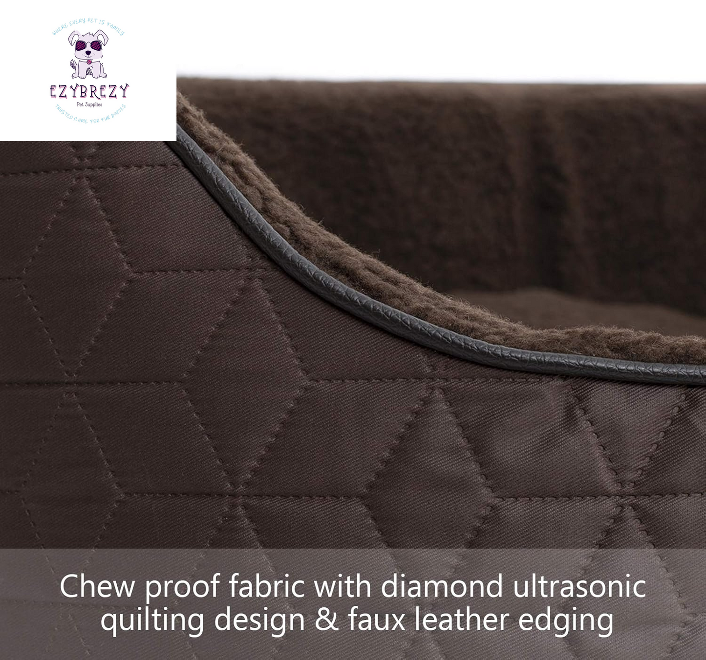 Indulge Your Pup with the Cozy Oval Luxury Dog Bed - Washable & Removable Covers for Ultimate Comfort!