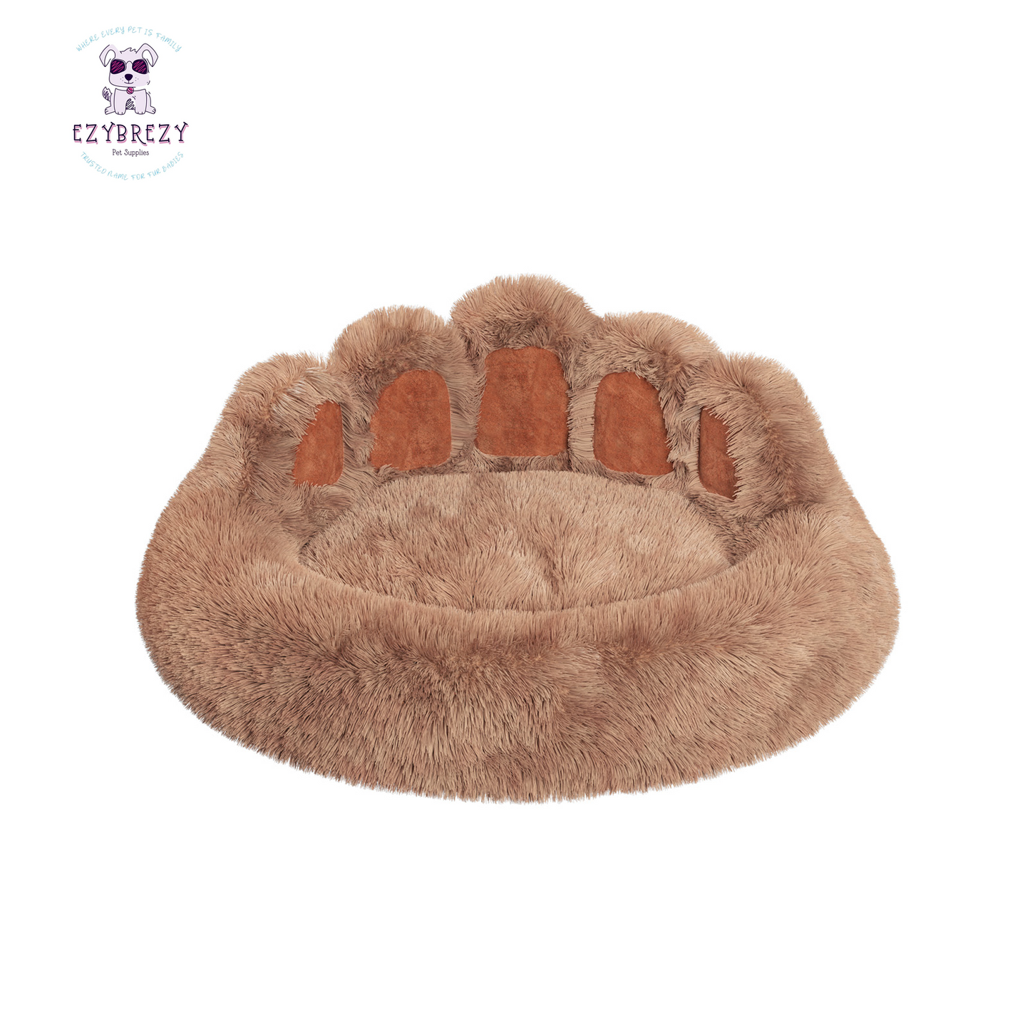 Cozy Adorable Bear Paw Dog Bed - Perfect Plush Furniture for Small & Medium Pets