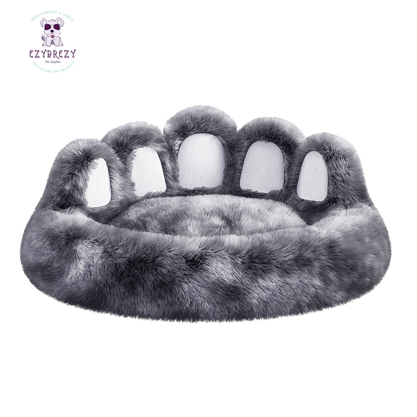 Cozy Adorable Bear Paw Dog Bed - Perfect Plush Furniture for Small & Medium Pets