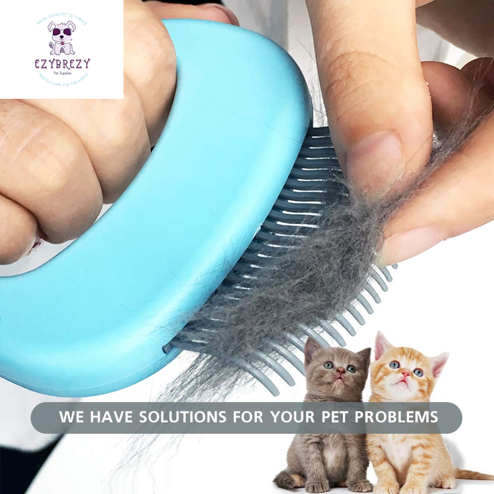 Gentle Grooming Comb & Massager for Cats, Puppies, and Rabbits - Effortless Hair Remover & Nail Clipper for Deshedding and Tangle Removal