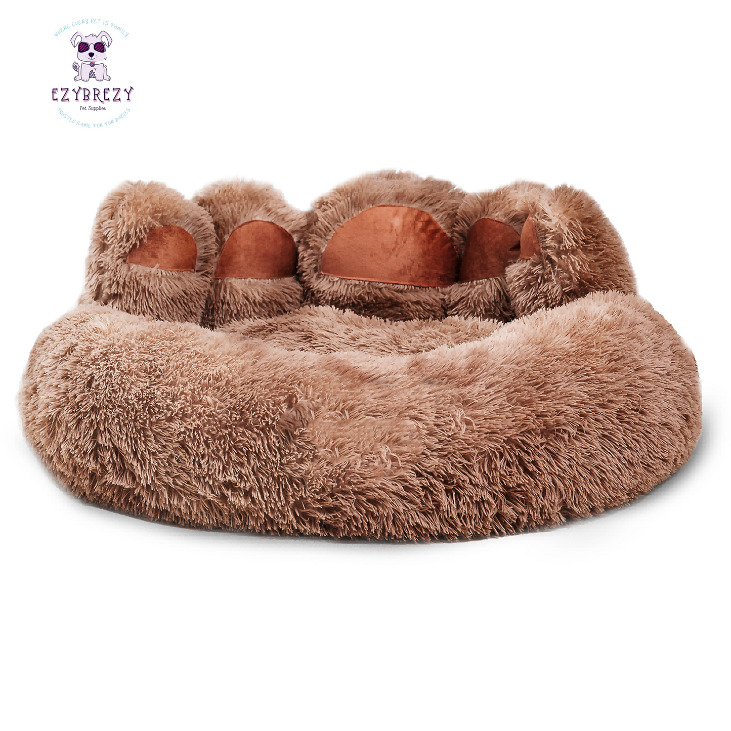 Cozy Adorable Bear Paw Dog Bed - Perfect Plush Furniture for Small & Medium Pets