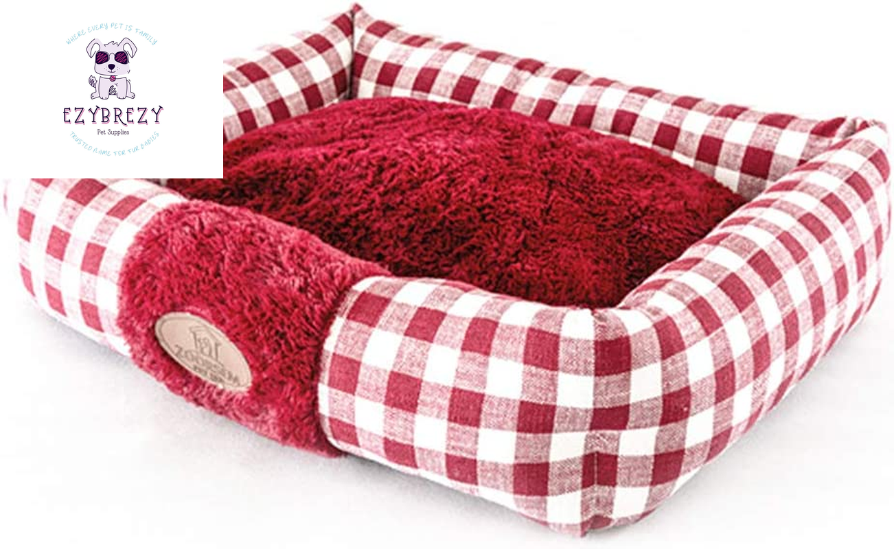 Ultimate Plush Cat Bed - Spacious Indoor Cushion for Cats & Dogs, Easy-Care Machine Washable with Non-Slip Base