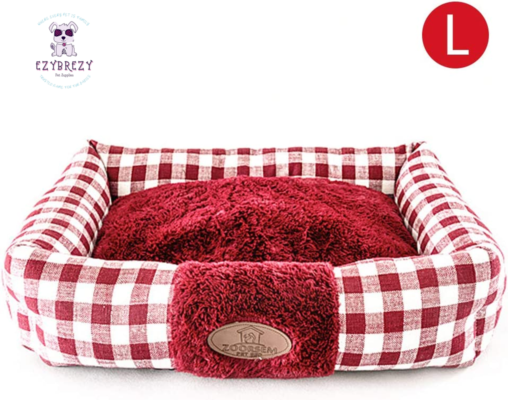 Ultimate Plush Cat Bed - Spacious Indoor Cushion for Cats & Dogs, Easy-Care Machine Washable with Non-Slip Base