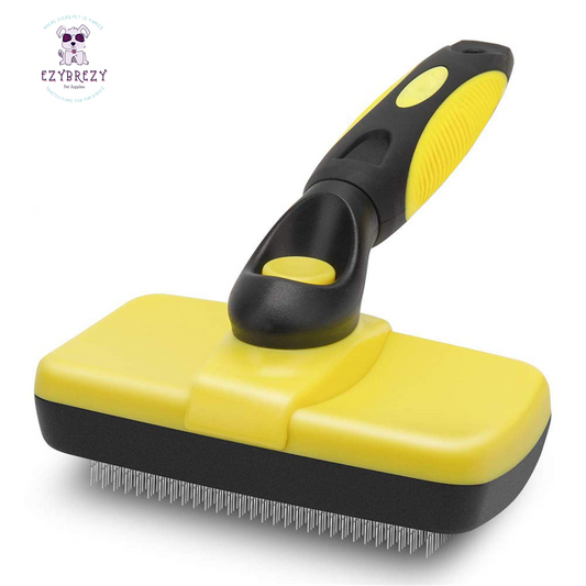 Revolutionary Self-Cleaning Slicker Brush for Dogs and Cats - Ideal for All Fur Types and Shedding Control!