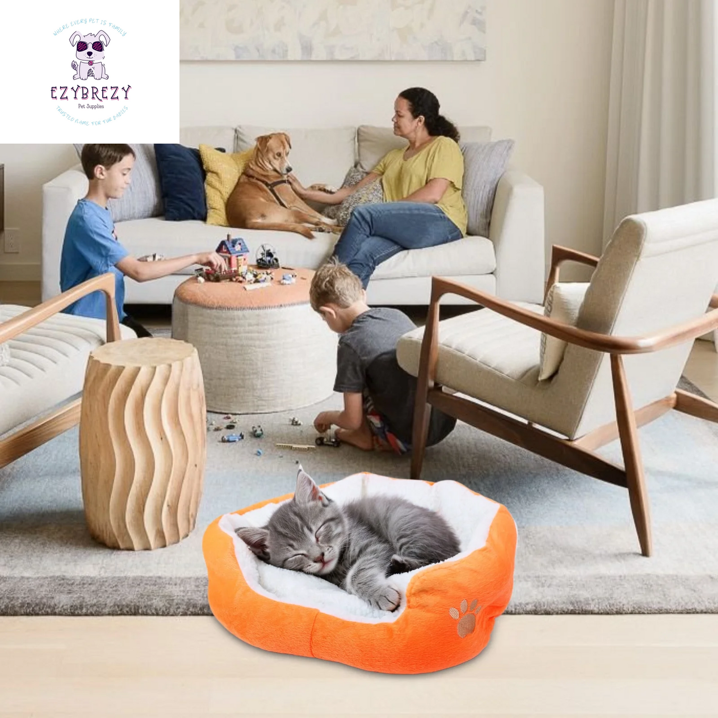 Luxurious Cozy Dog Bed for Small Dogs & Cats - Ultimate Comfort with Removable Cushion!