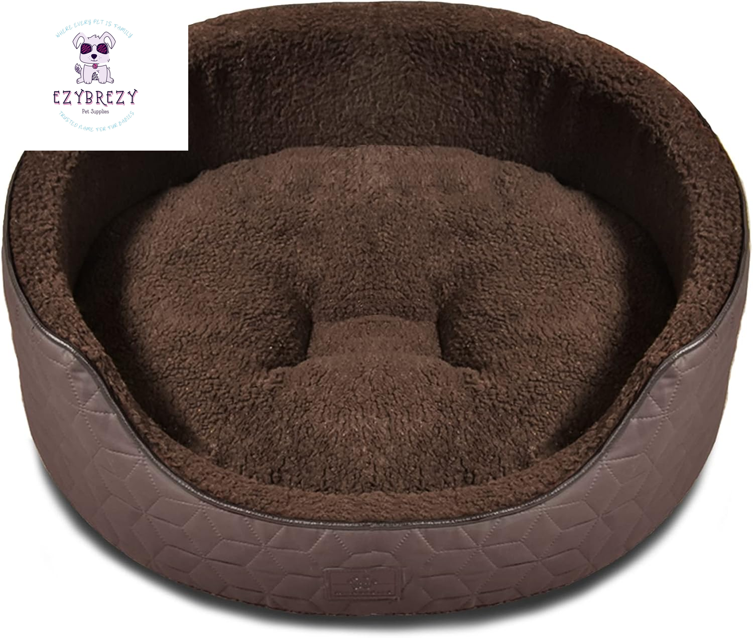 Indulge Your Pup with the Cozy Oval Luxury Dog Bed - Washable & Removable Covers for Ultimate Comfort!