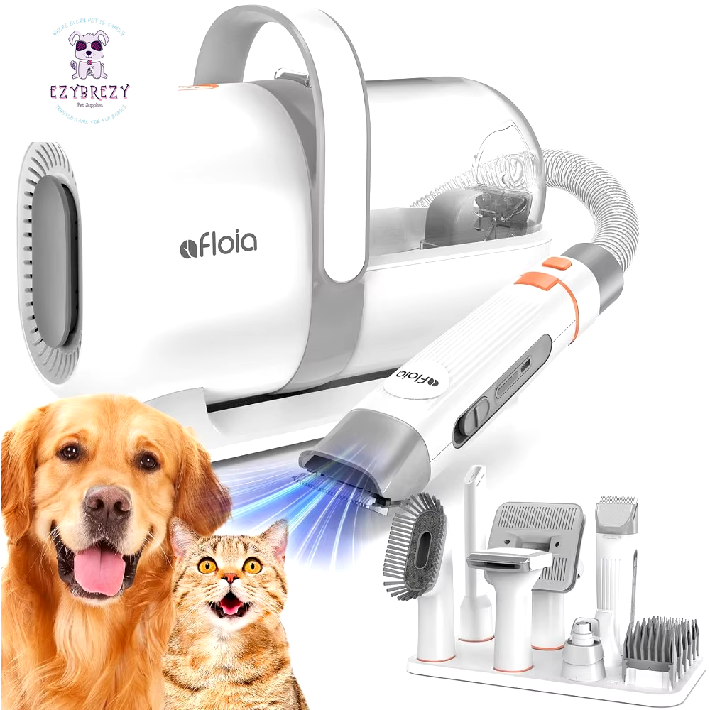 Ultimate Dog Grooming Kit: 7-in-1 Vacuum, Clippers, Nail Trimmer & Brush for a Stress-Free Grooming Experience!