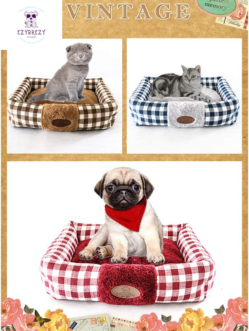 Ultimate Plush Cat Bed - Spacious Indoor Cushion for Cats & Dogs, Easy-Care Machine Washable with Non-Slip Base